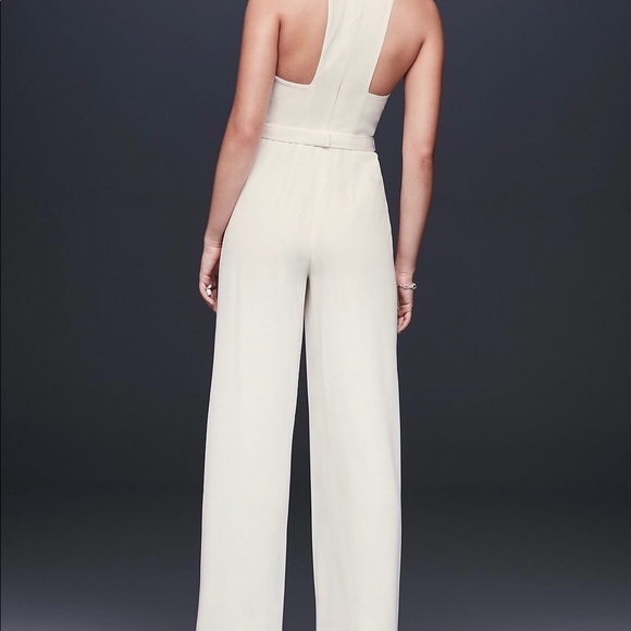 White Bridal Jumpsuit- David’s Bridal - Picture 2 of 5